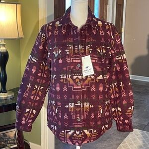 NEW 🌺 Ariat REAL Southwestern Shirt Jacket Fully Lined Shacket